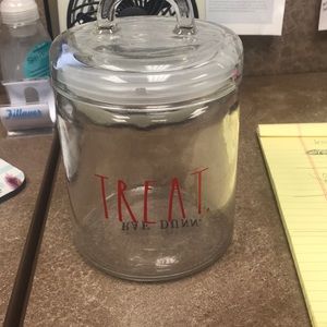 RAE DUNN GLASS TREAT JAR